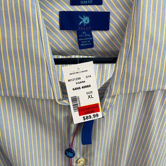 Egara slim fit XL 17-17.5 brand new with tags - Picture 1 of 5